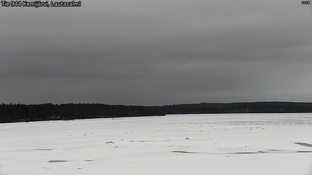 Weather Camera Image Road 944 Kemijärvi, Lautasalmi, Kemijärvi, Lappi