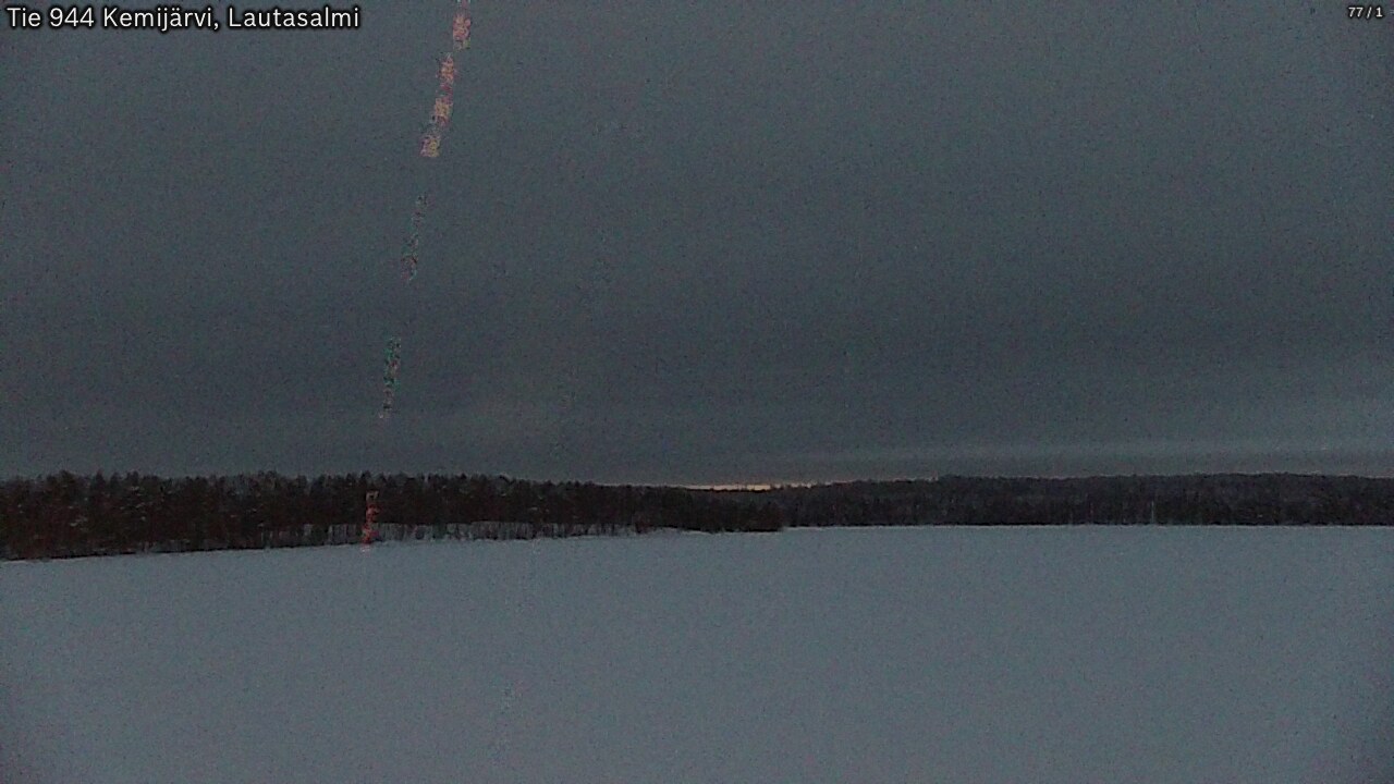 Weather Camera Image Väg 944 Kemijärvi, Lautasalmi, Kemijärvi, Lappi