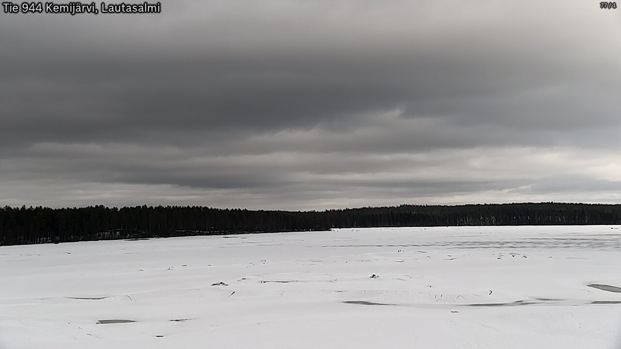 Weather Camera Image Väg 944 Kemijärvi, Lautasalmi, Kemijärvi, Lappi