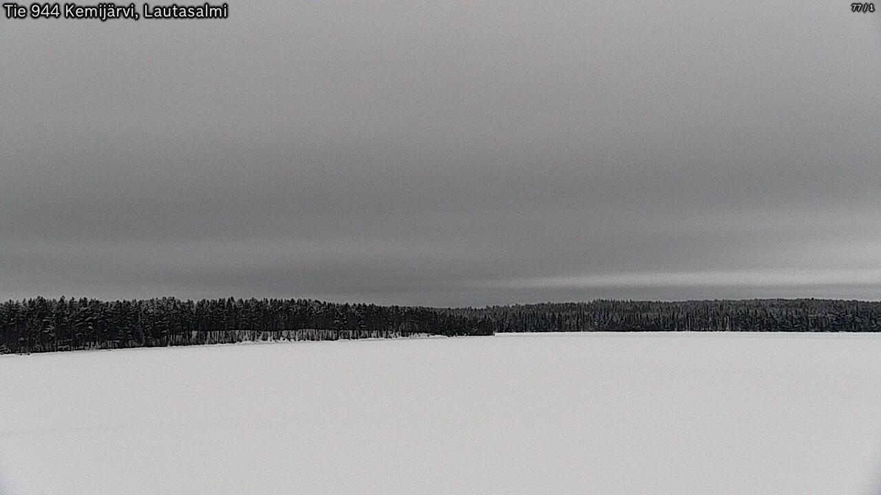 Weather Camera Image Väg 944 Kemijärvi, Lautasalmi, Kemijärvi, Lappi
