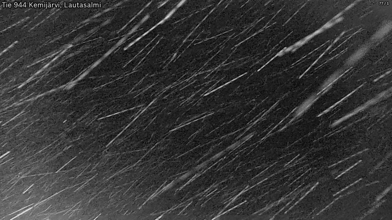 Weather Camera Image Väg 944 Kemijärvi, Lautasalmi, Kemijärvi, Lappi