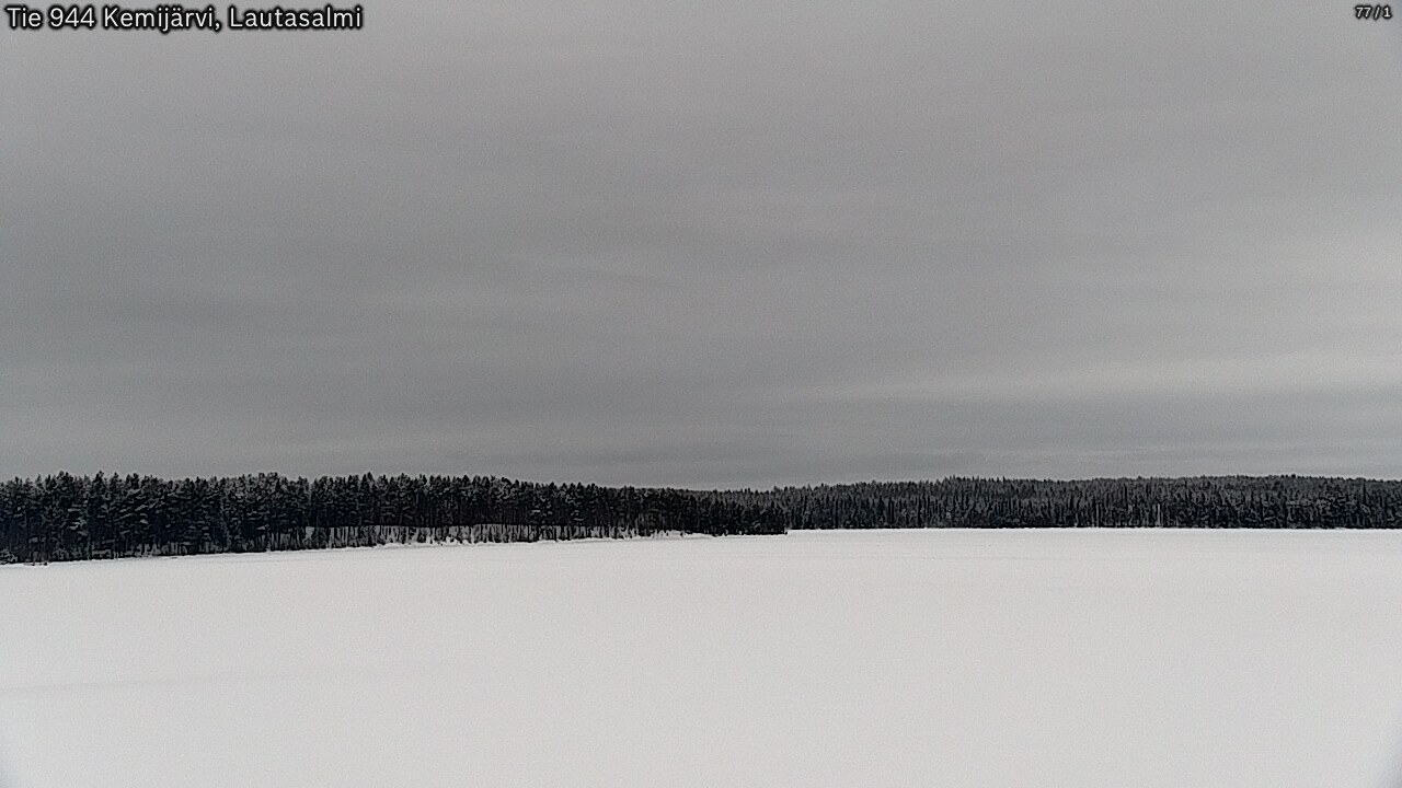 Weather Camera Image Väg 944 Kemijärvi, Lautasalmi, Kemijärvi, Lappi