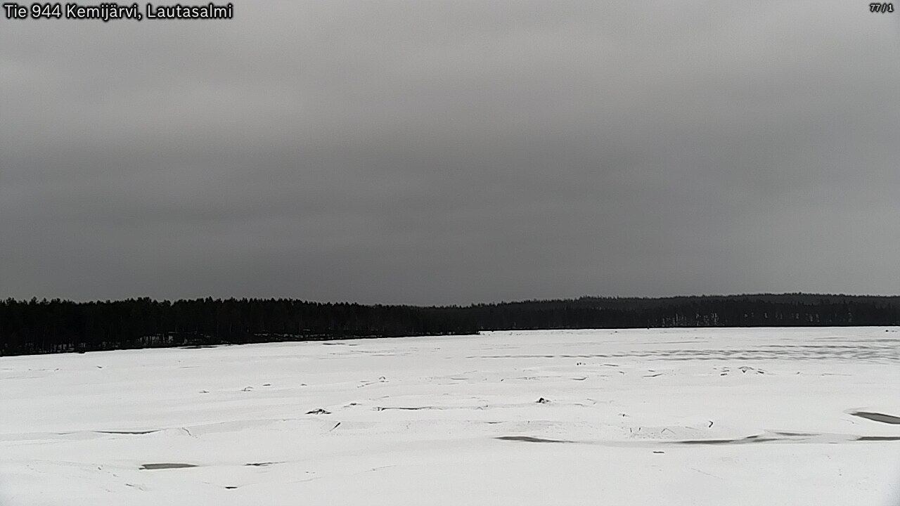 Weather Camera Image Väg 944 Kemijärvi, Lautasalmi, Kemijärvi, Lappi
