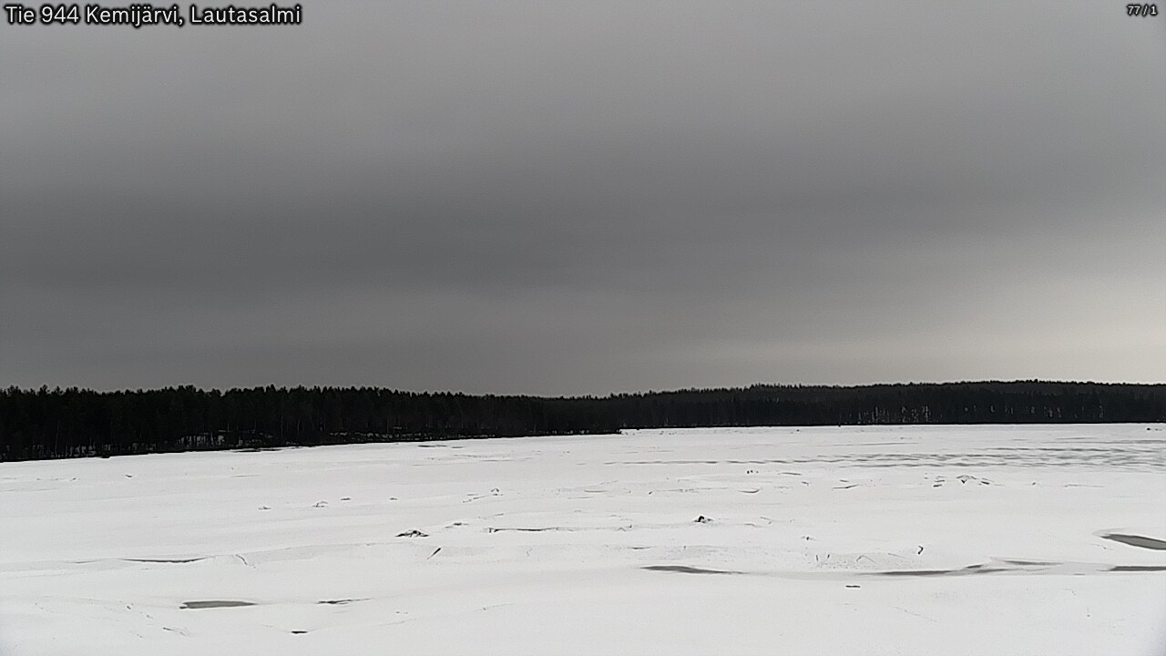 Weather Camera Image Väg 944 Kemijärvi, Lautasalmi, Kemijärvi, Lappi