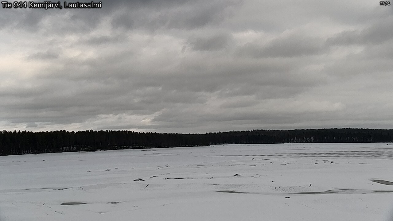 Weather Camera Image Väg 944 Kemijärvi, Lautasalmi, Kemijärvi, Lappi