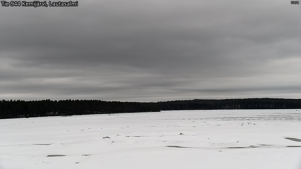 Weather Camera Image Väg 944 Kemijärvi, Lautasalmi, Kemijärvi, Lappi