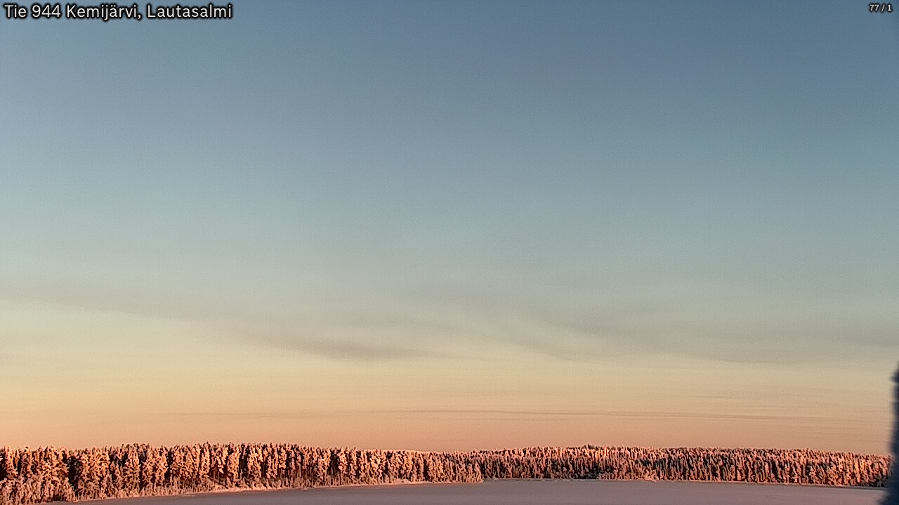 Weather Camera Image Road 944 Kemijärvi, Lautasalmi, Kemijärvi, Lappi