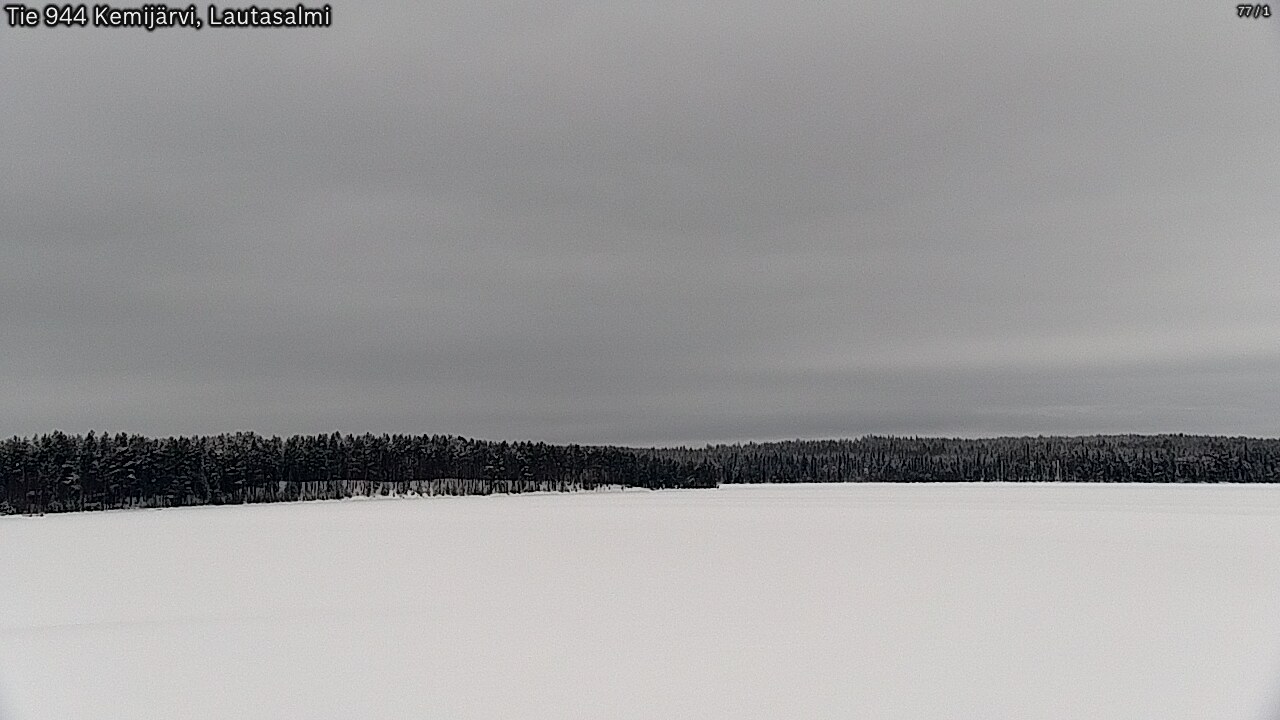 Weather Camera Image Väg 944 Kemijärvi, Lautasalmi, Kemijärvi, Lappi