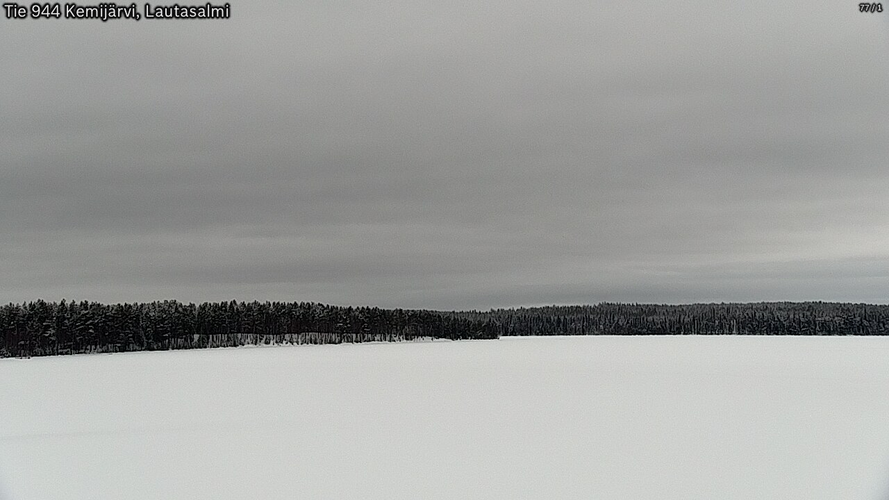 Weather Camera Image Väg 944 Kemijärvi, Lautasalmi, Kemijärvi, Lappi