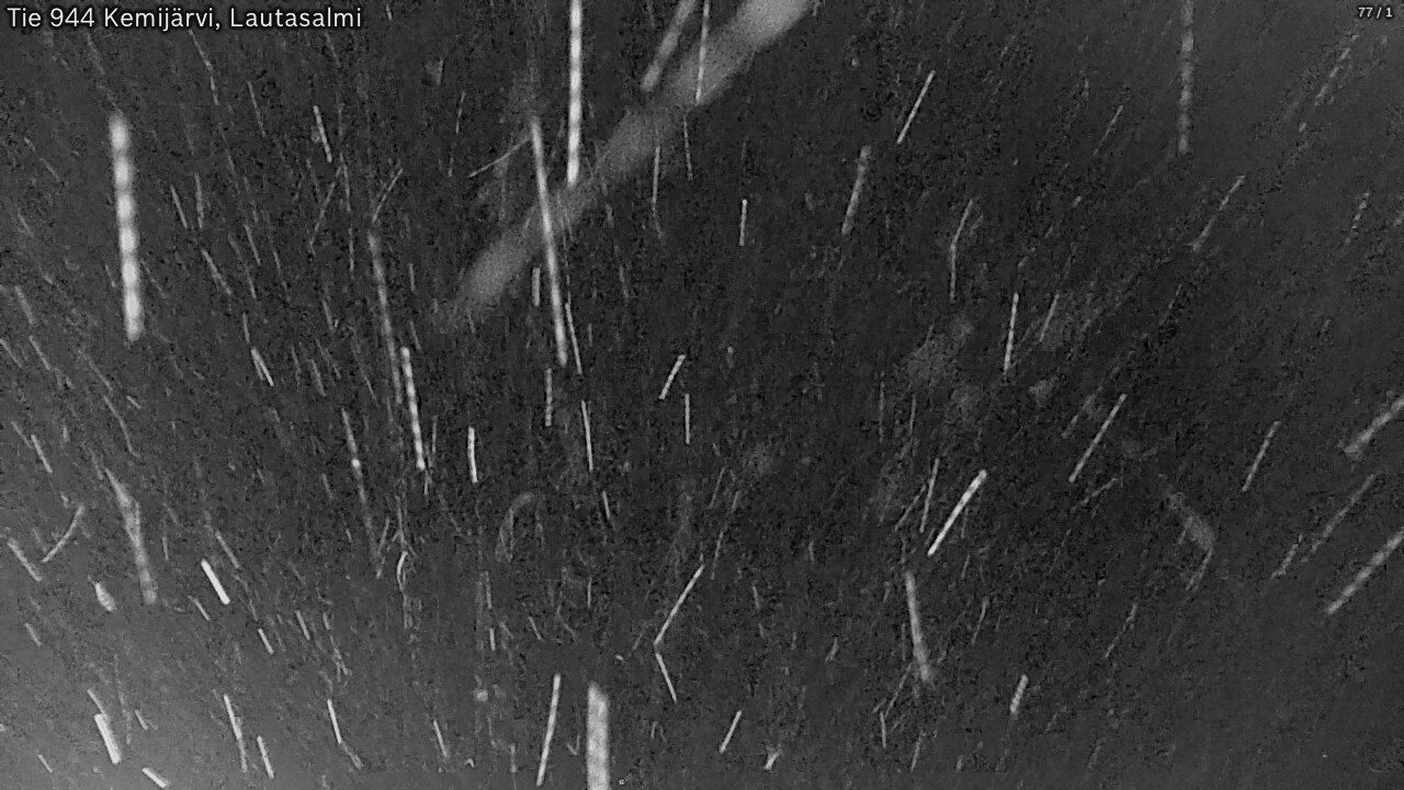 Weather Camera Image Väg 944 Kemijärvi, Lautasalmi, Kemijärvi, Lappi