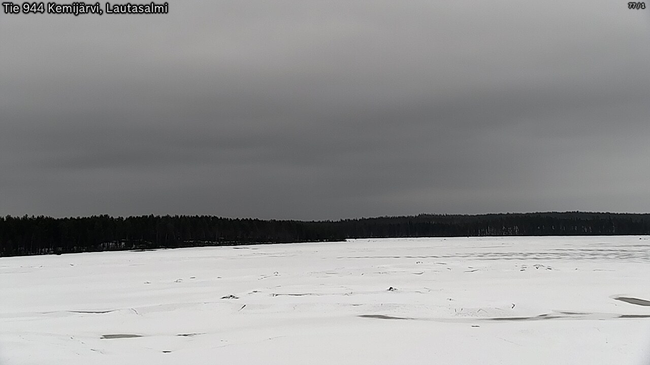 Weather Camera Image Väg 944 Kemijärvi, Lautasalmi, Kemijärvi, Lappi
