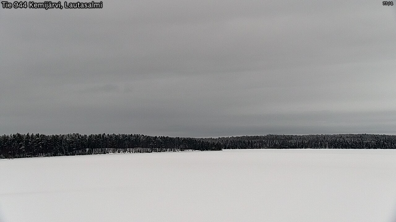 Weather Camera Image Väg 944 Kemijärvi, Lautasalmi, Kemijärvi, Lappi