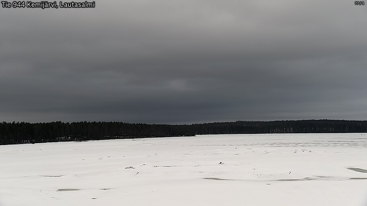 Weather Camera Image Väg 944 Kemijärvi, Lautasalmi, Kemijärvi, Lappi