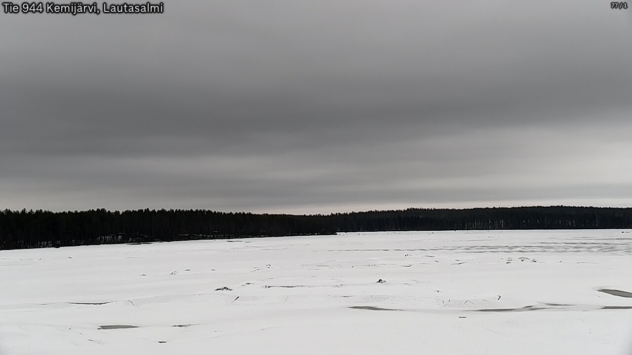 Weather Camera Image Väg 944 Kemijärvi, Lautasalmi, Kemijärvi, Lappi