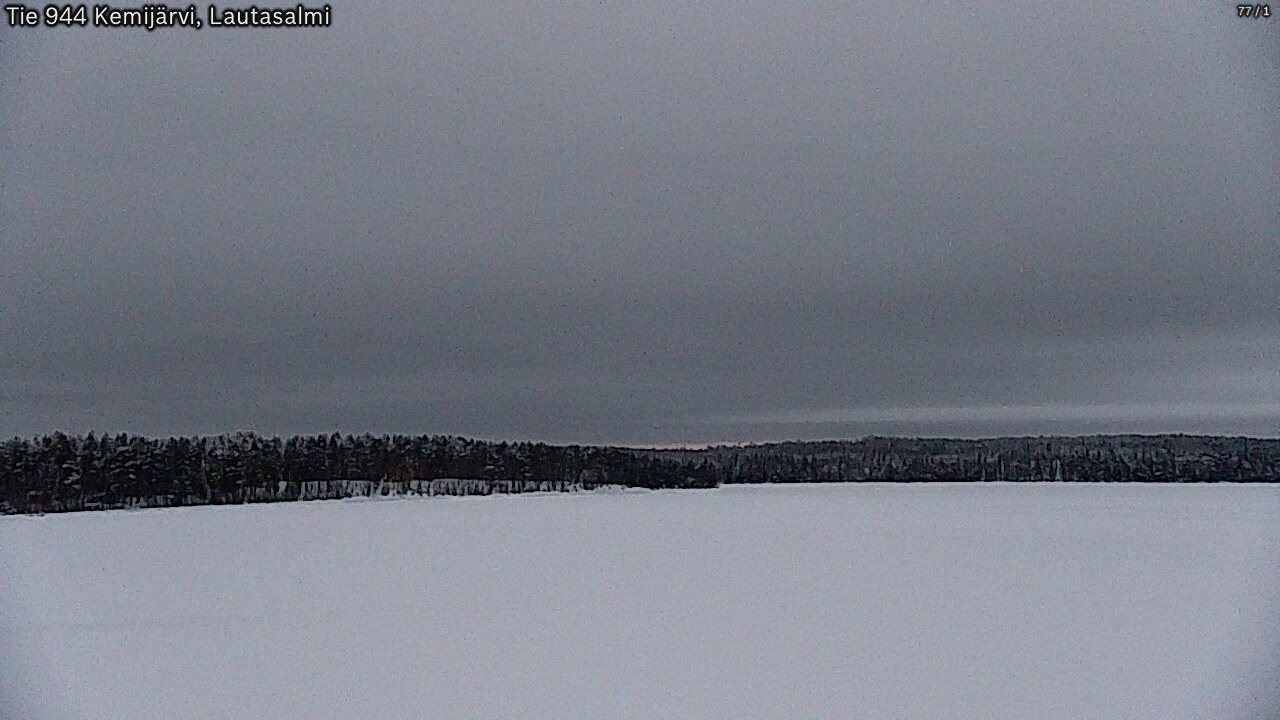 Weather Camera Image Väg 944 Kemijärvi, Lautasalmi, Kemijärvi, Lappi