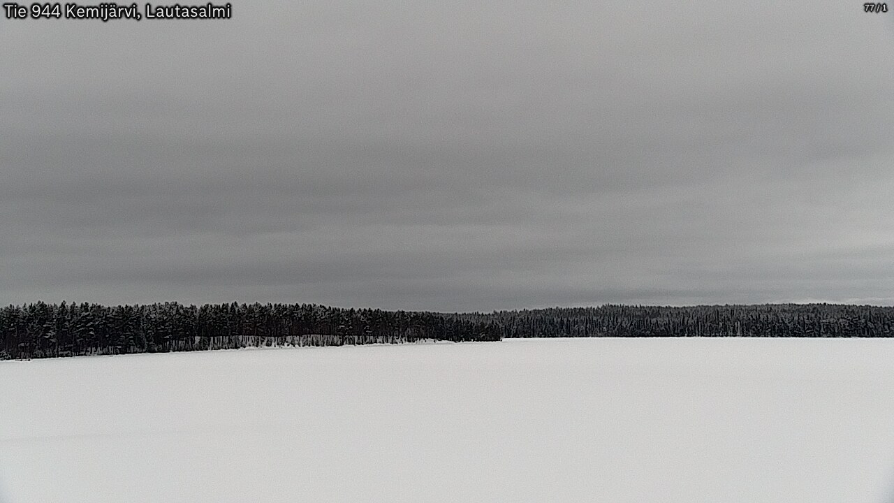 Weather Camera Image Väg 944 Kemijärvi, Lautasalmi, Kemijärvi, Lappi