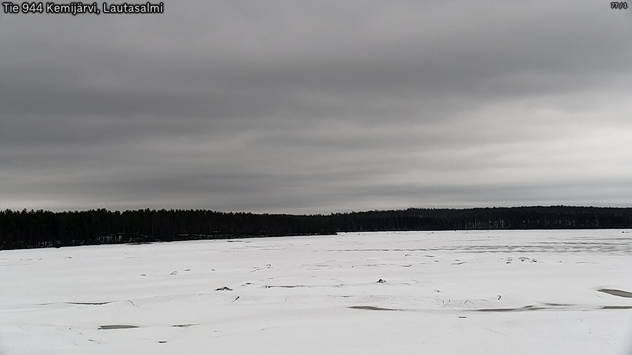Weather Camera Image Väg 944 Kemijärvi, Lautasalmi, Kemijärvi, Lappi