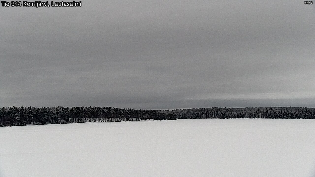 Weather Camera Image Väg 944 Kemijärvi, Lautasalmi, Kemijärvi, Lappi
