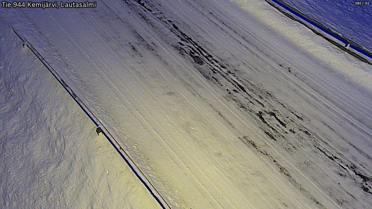 Weather Camera Image Road 944 Kemijärvi, Lautasalmi, Kemijärvi, Lappi