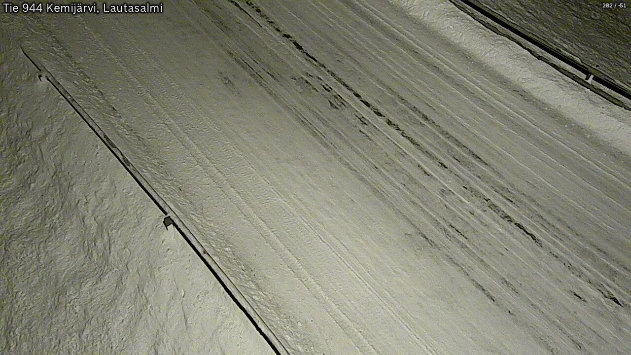 Weather Camera Image Road 944 Kemijärvi, Lautasalmi, Kemijärvi, Lappi