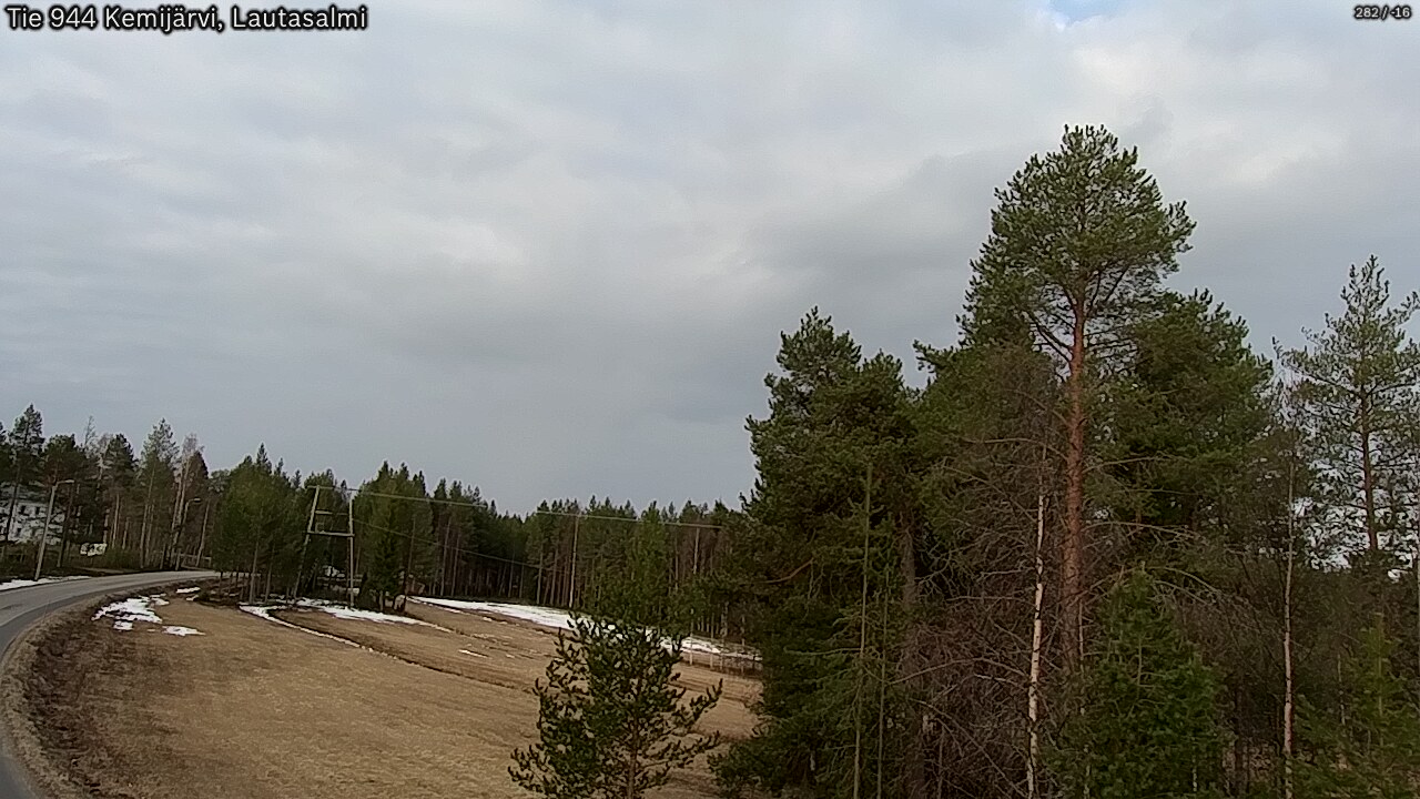 Weather Camera Image Väg 944 Kemijärvi, Lautasalmi, Kemijärvi, Lappi