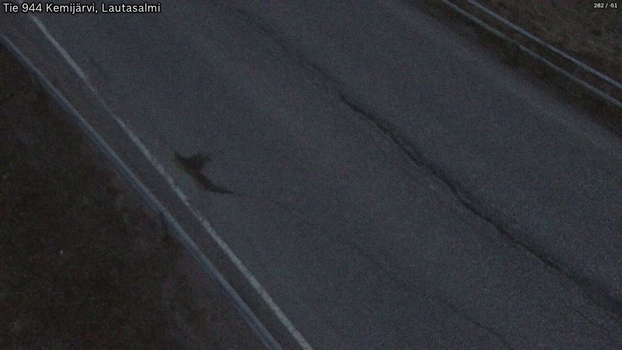 Weather Camera Image Väg 944 Kemijärvi, Lautasalmi, Kemijärvi, Lappi
