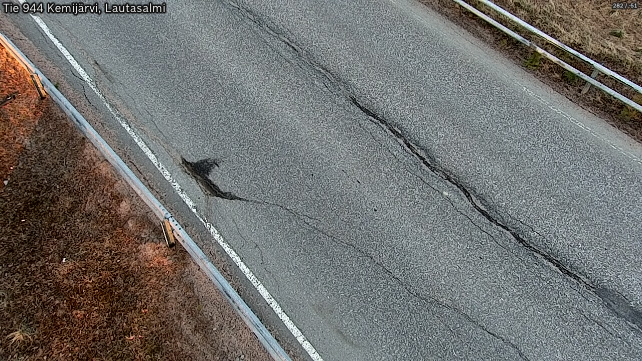Weather Camera Image Väg 944 Kemijärvi, Lautasalmi, Kemijärvi, Lappi