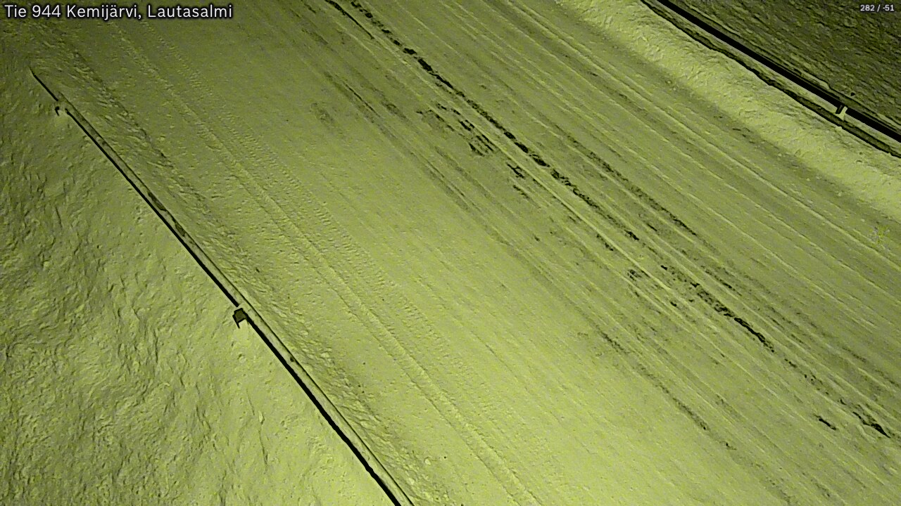 Weather Camera Image Väg 944 Kemijärvi, Lautasalmi, Kemijärvi, Lappi