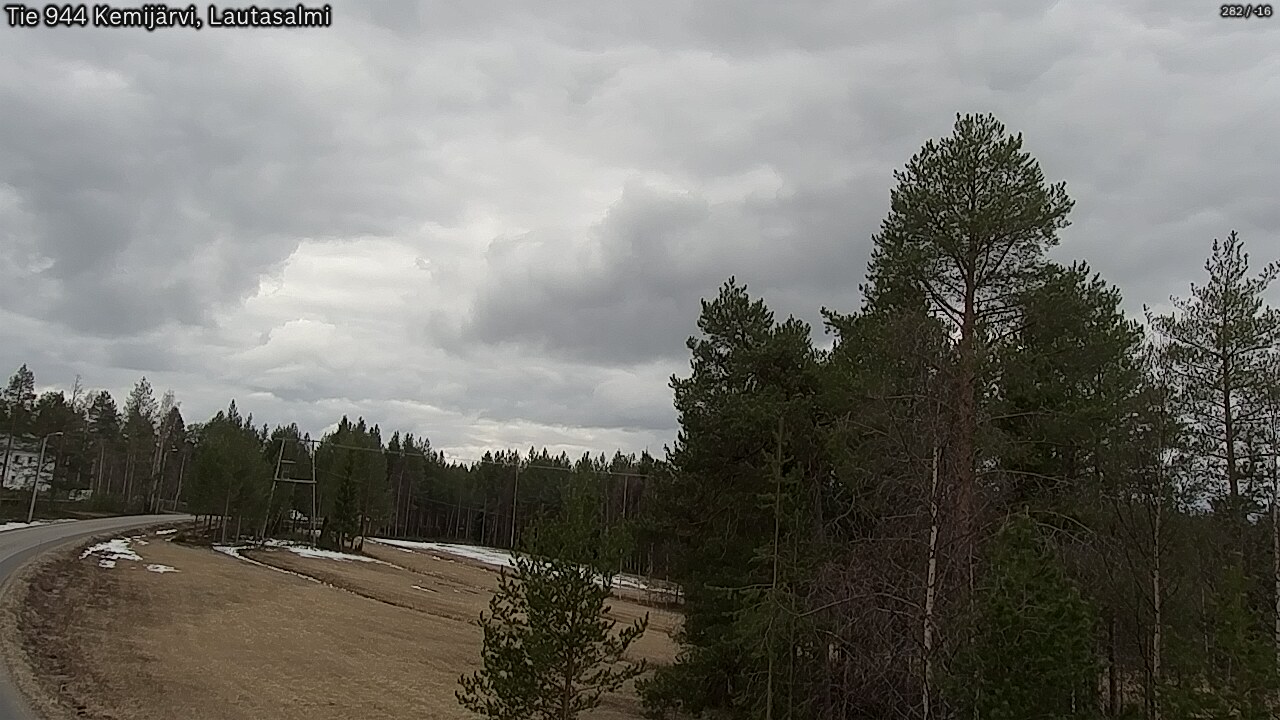 Weather Camera Image Road 944 Kemijärvi, Lautasalmi, Kemijärvi, Lappi