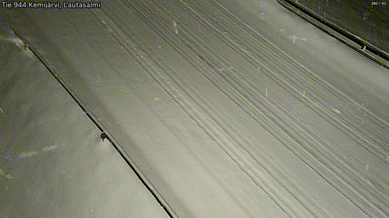 Weather Camera Image Road 944 Kemijärvi, Lautasalmi, Kemijärvi, Lappi