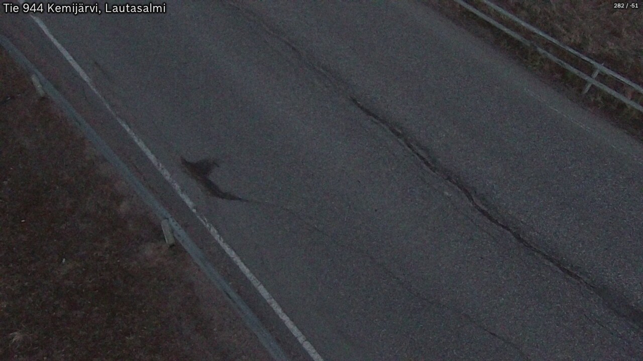 Weather Camera Image Väg 944 Kemijärvi, Lautasalmi, Kemijärvi, Lappi