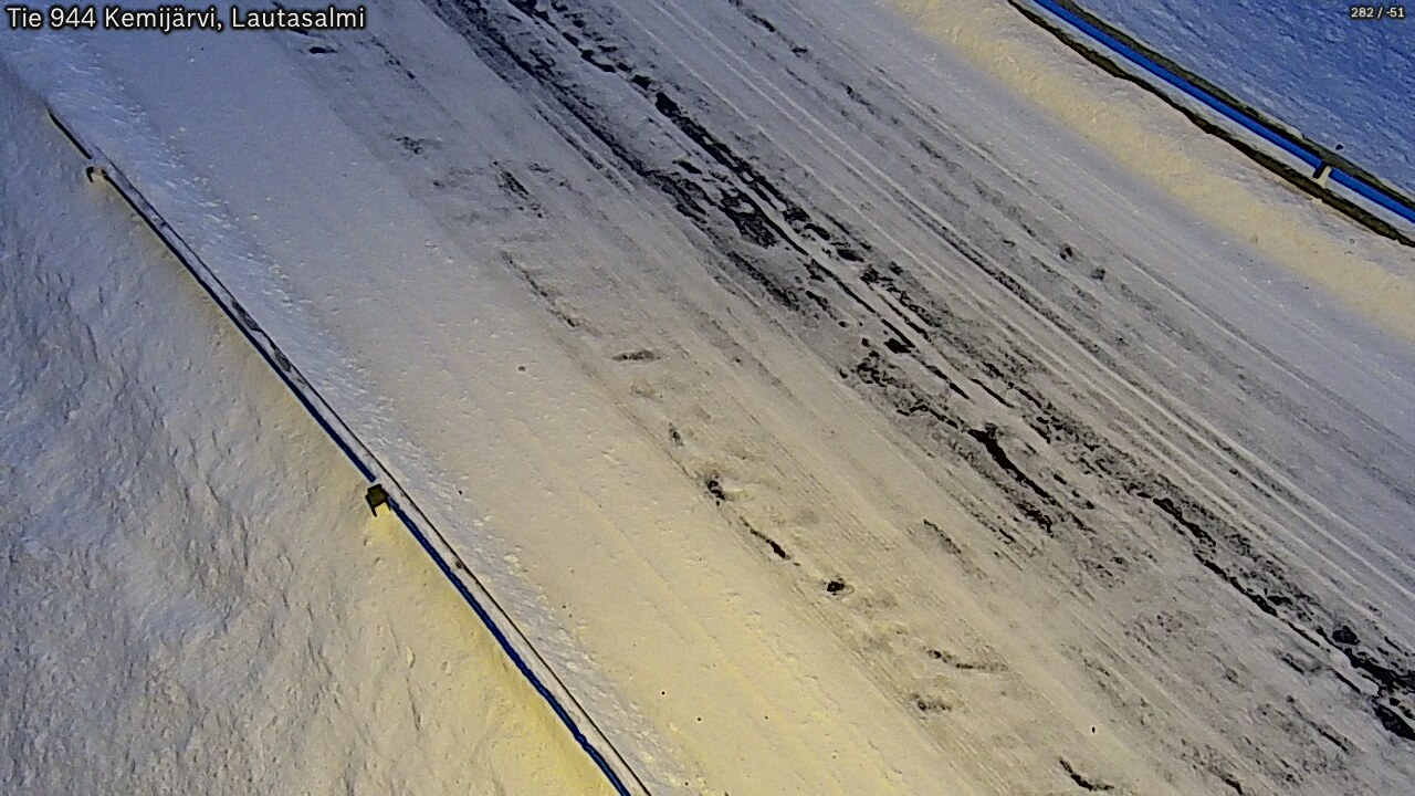 Weather Camera Image Road 944 Kemijärvi, Lautasalmi, Kemijärvi, Lappi