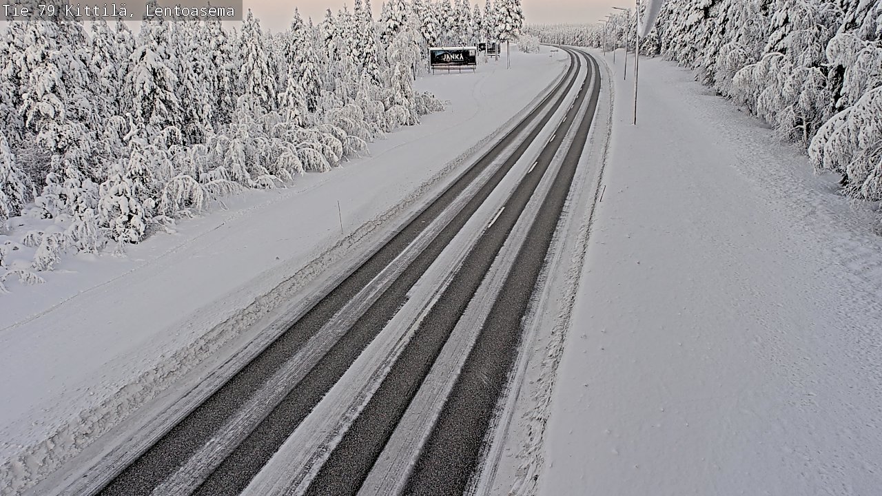 Weather Camera Image Road 79 Kittilä, Lentoasema, Kittilä, Lappi