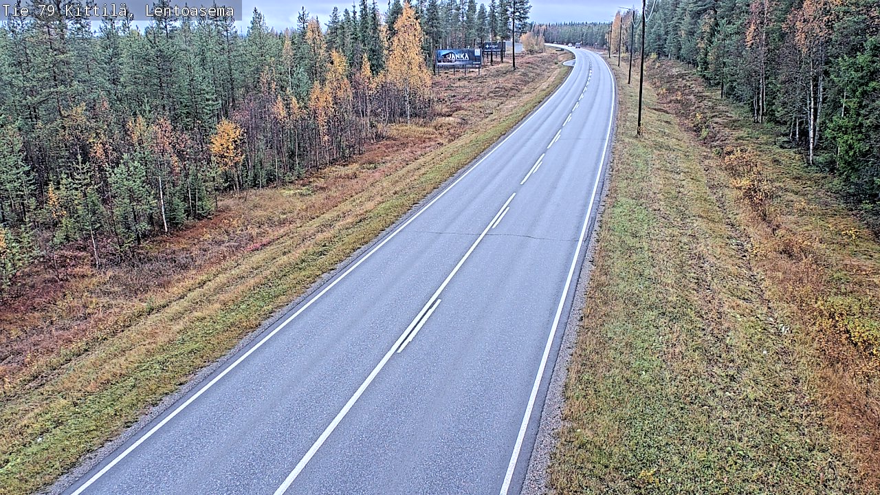 Weather Camera Image Väg 79 Kittilä, Lentoasema, Kittilä, Lappi