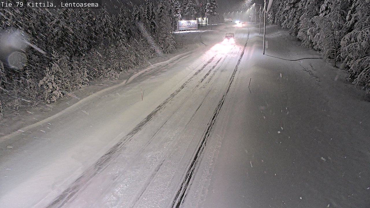 Weather Camera Image Road 79 Kittilä, Lentoasema, Kittilä, Lappi