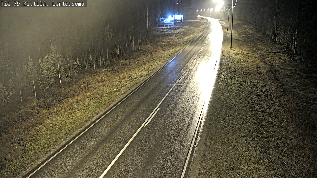 Weather Camera Image Väg 79 Kittilä, Lentoasema, Kittilä, Lappi