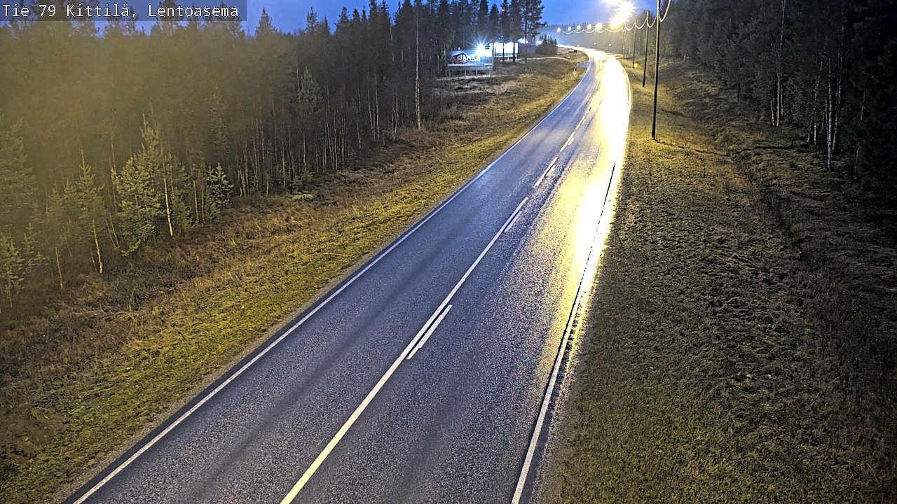 Kelikamerat Kuva Tie 79 Kittilä, Lentoasema, Kittilä, Lappi