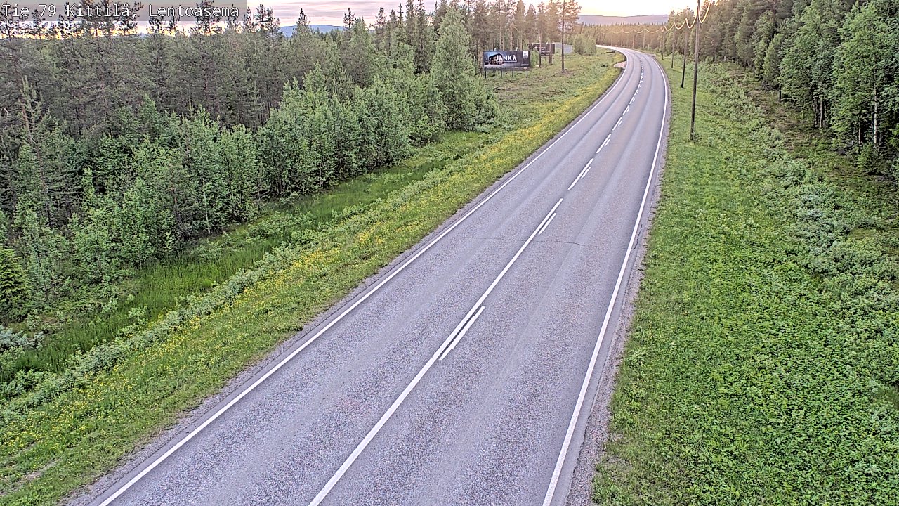Kelikamerat Kuva Tie 79 Kittilä, Lentoasema, Kittilä, Lappi