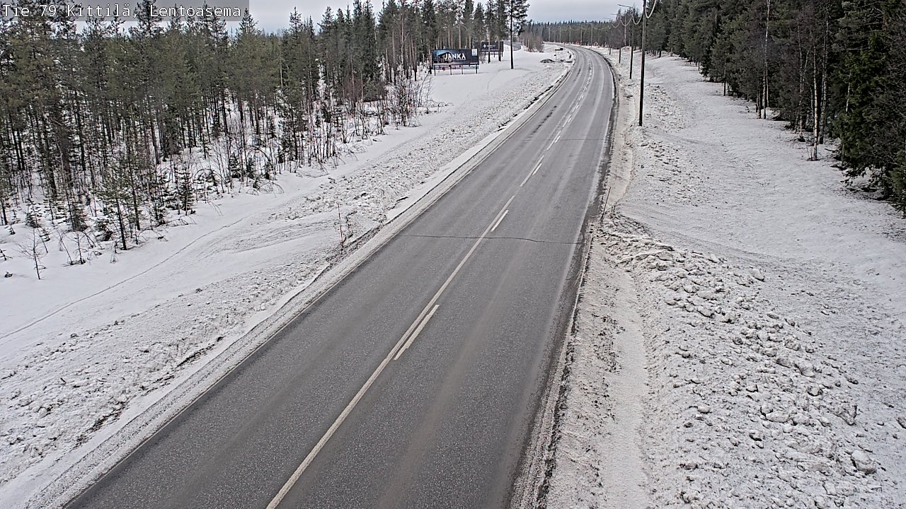 Weather Camera Image Road 79 Kittilä, Lentoasema, Kittilä, Lappi