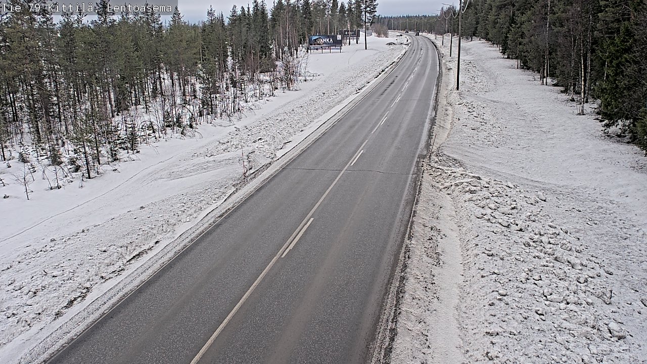 Weather Camera Image Road 79 Kittilä, Lentoasema, Kittilä, Lappi