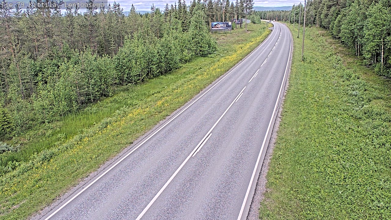 Kelikamerat Kuva Tie 79 Kittilä, Lentoasema, Kittilä, Lappi