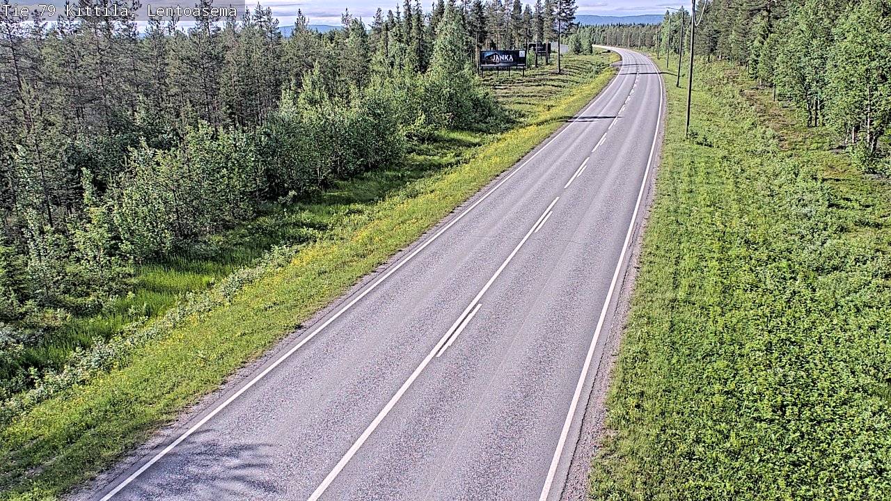 Kelikamerat Kuva Tie 79 Kittilä, Lentoasema, Kittilä, Lappi