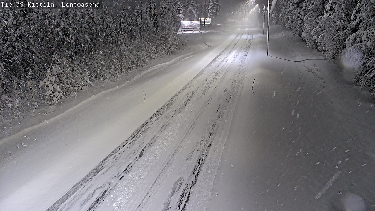 Weather Camera Image Road 79 Kittilä, Lentoasema, Kittilä, Lappi