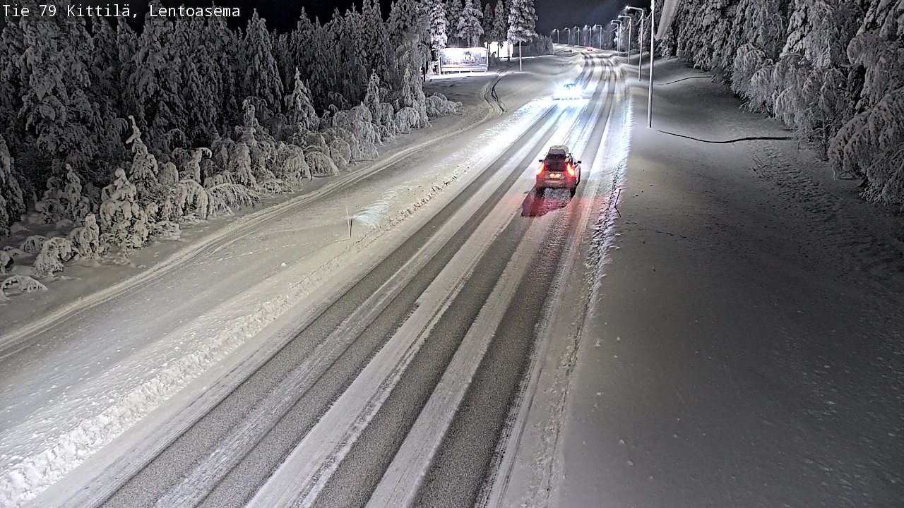 Kelikamerat Kuva Tie 79 Kittilä, Lentoasema, Kittilä, Lappi