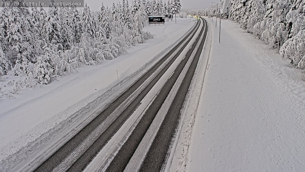Kelikamerat Kuva Tie 79 Kittilä, Lentoasema, Kittilä, Lappi