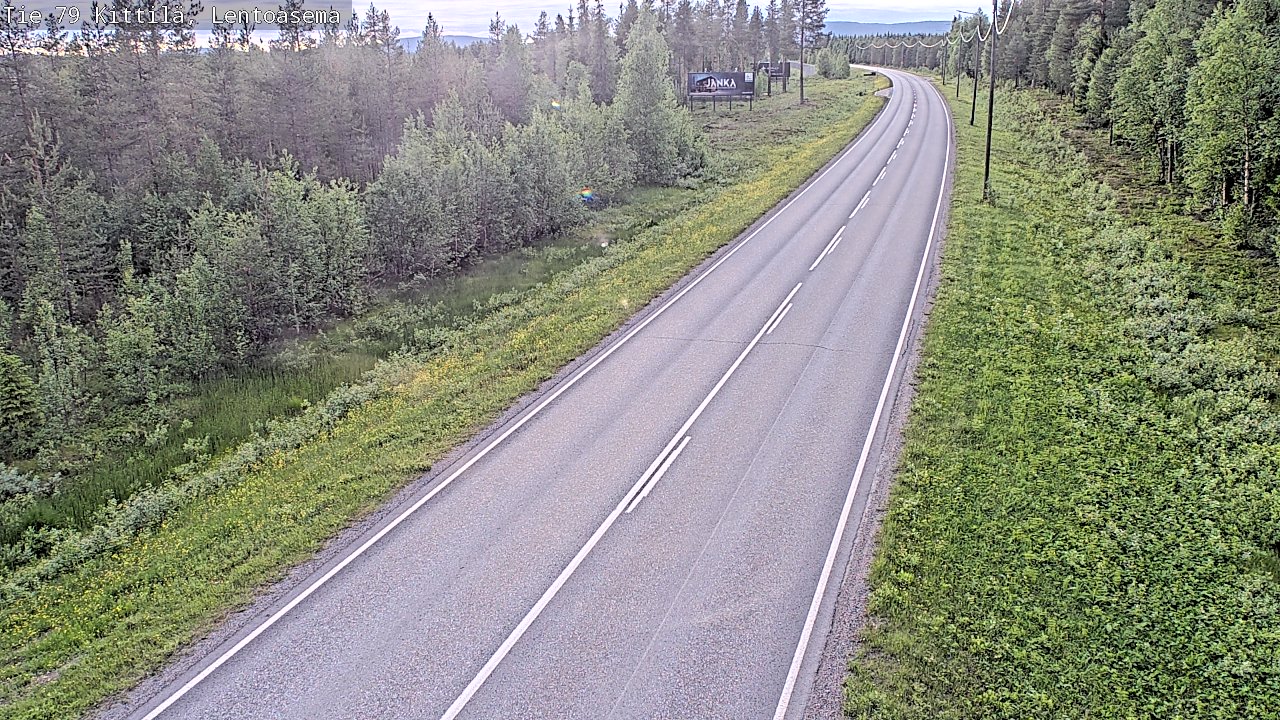 Kelikamerat Kuva Tie 79 Kittilä, Lentoasema, Kittilä, Lappi