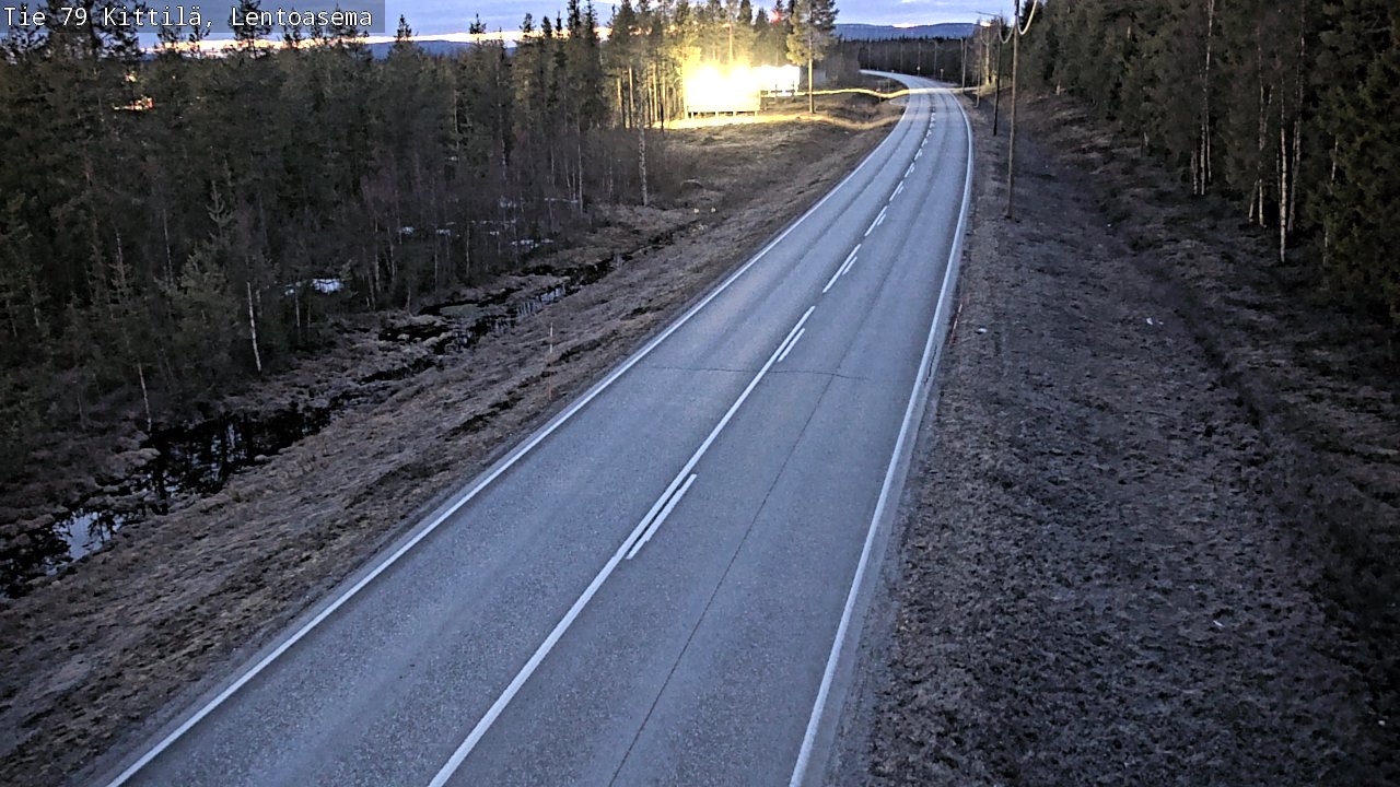 Weather Camera Image Road 79 Kittilä, Lentoasema, Kittilä, Lappi
