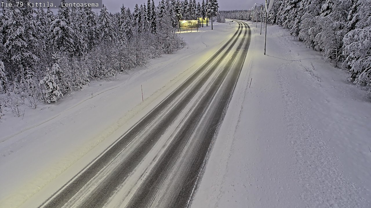 Weather Camera Image Road 79 Kittilä, Lentoasema, Kittilä, Lappi