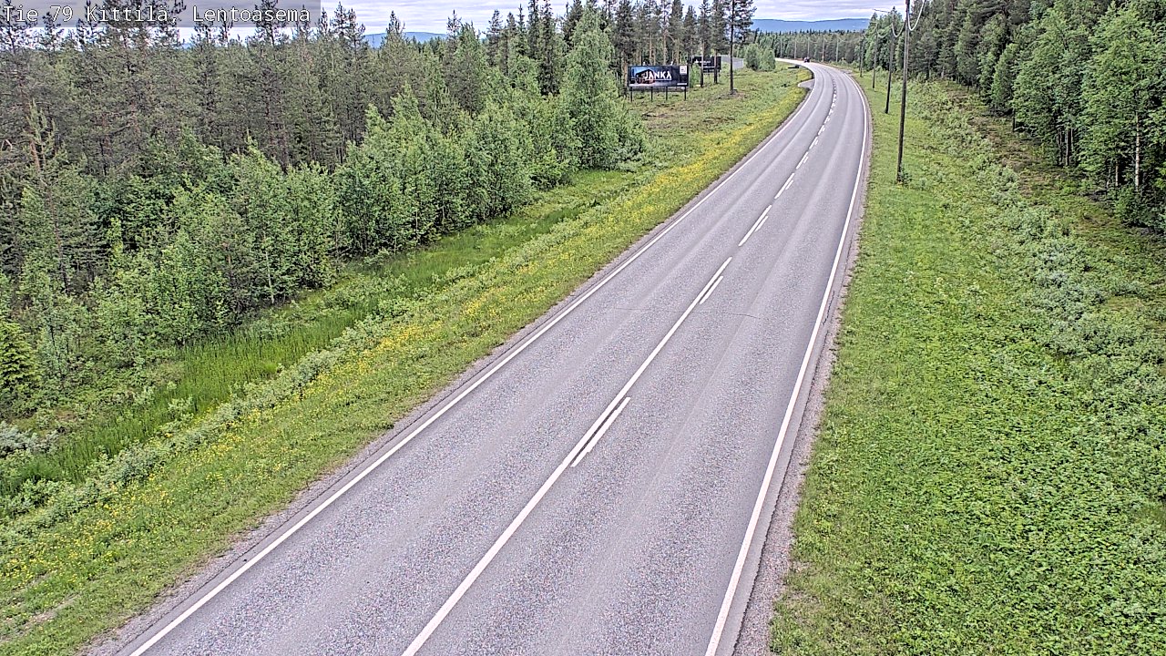 Kelikamerat Kuva Tie 79 Kittilä, Lentoasema, Kittilä, Lappi