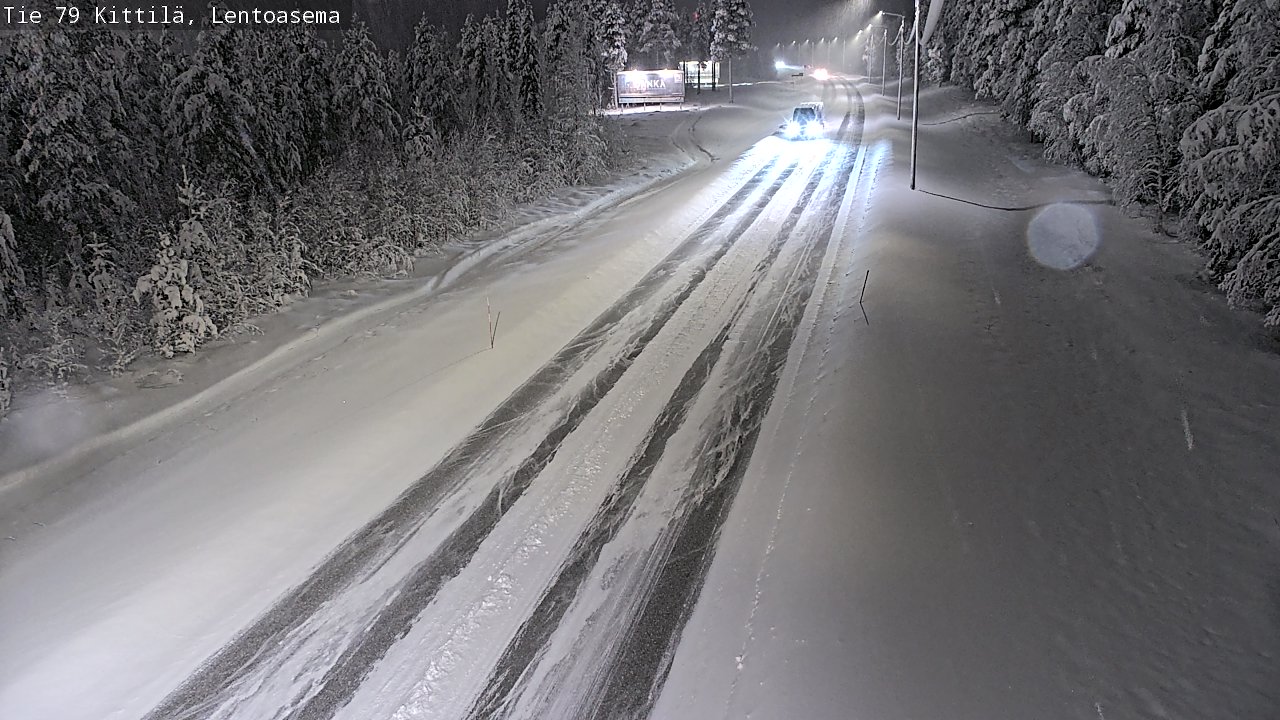 Weather Camera Image Road 79 Kittilä, Lentoasema, Kittilä, Lappi